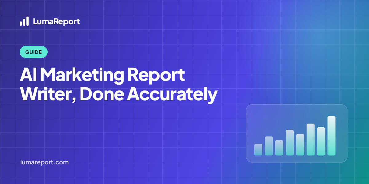 AI marketing report writer: draft faster without losing accuracy